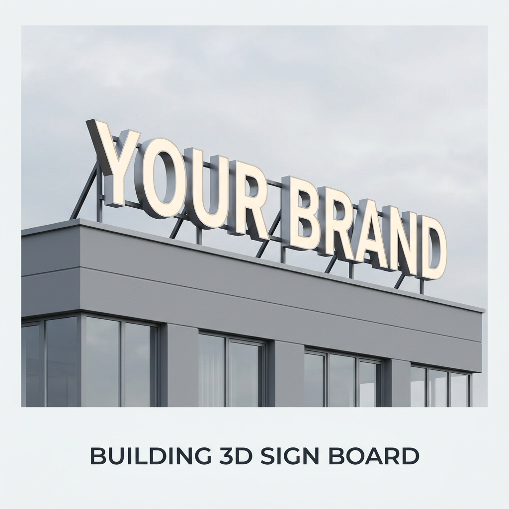 Rooftop 3D Signage and Branding in Bangalore