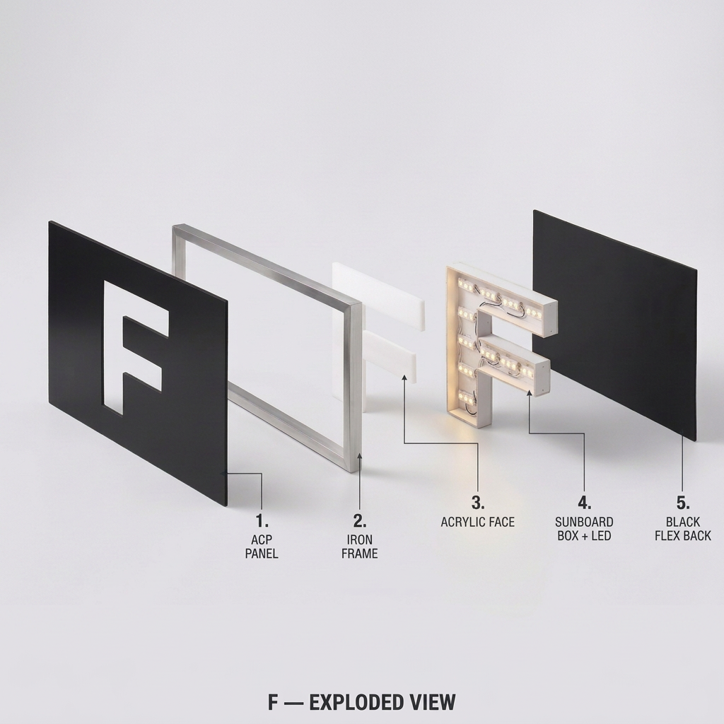 2D Signage Board Printing in Bangalore – Custom Shop Boards